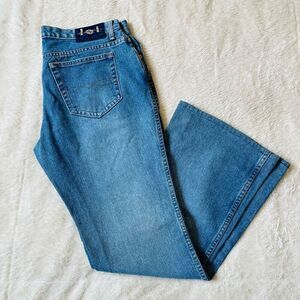 Vintage Y2K Lei Womens Plus Size Flare Jeans